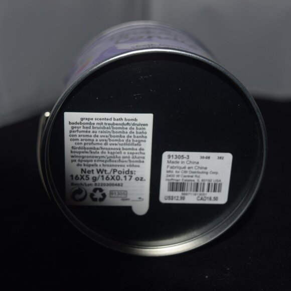 Clarie's Unicorn Candy tin of 16 mini bath bombs - Picture 4 of 4